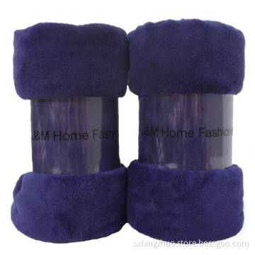 low price super soft roll up fleece blanket